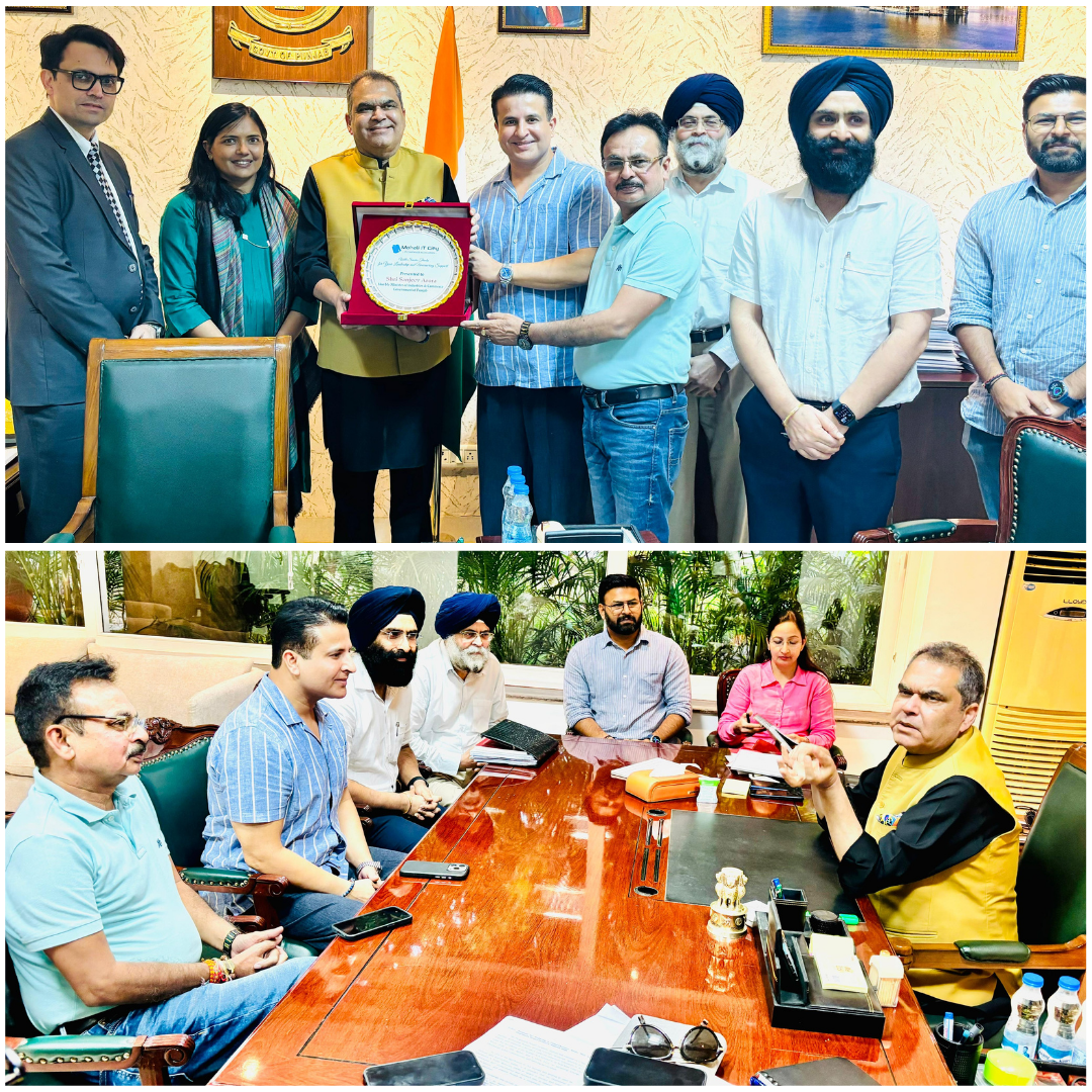 MITCA Delegation Meets Hon’ble Minister Shri Sanjeev Arora to Advance Mohali’s IT Growth Vision